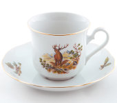 Набор чашек для чая, 6 шт, Мэри-Энн "Охота", 0363, Leander