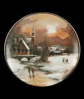 Декоративная тарелка "Башня/пейзаж", 1245/1-1, Anton Weidl Gloriа