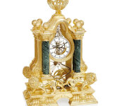Часы "Львы" с двуглавым орлом в золоте, Linea Argenti