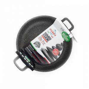 203.28IND Сотейник с двумя ручками, для индукционных плит, с антипригарным покрытием, диам. 28 см, высота 8 см, объем 4л, литой алюминий, толщина дна 8 мм item