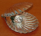 Декоративная ракушка, серебрение, Chinelli
