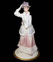 Статуэтка "Дама в шляпке" модель 1863, цветная, Elite & Fabris
