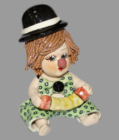 Статуэтка "Клоун - мальчик с гармошкой", Zampiva