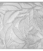 Салфетка под горячее Листья (серебристый)