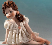 Фарфоровая кукла "Одэтта", Sibania