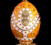 Яйцо-шкатулка декоративное, амбер, Credan S.A., 121080