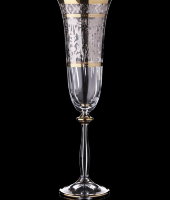 Набор бокалов для шампанского, Платина/Золото, P/40, 6 шт, Timon, Италия