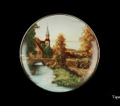 Декоративная тарелка "Башня/пейзаж", 1245/1-3, Anton Weidl Gloriа