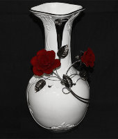 Ваза "Красные розы", Ceramiche Ferraro