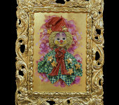 Картина "Клоун в колпаке со звёздами", Zampiva