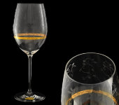 Бокал для вина "Spirit - Вьюнок с золотым кольцом", набор 6 шт, Rona