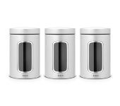 Набор контейнеров с окном для кофе, чая и сахара (3 предмета), 247224, Brabantia