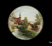 Декоративная тарелка "Башня/пейзаж", 1245/1-4, Anton Weidl Gloriа