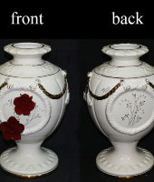 Ваза "Красные розы", Ceramiche Ferraro
