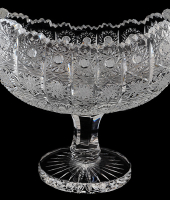 Салатник на ножке 16 см, хрусталь, Aurum Crystal