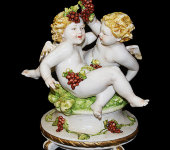 Статуэтка "Ангелочки с виноградом", Porcellane Principe