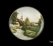 Декоративная тарелка "Башня/пейзаж", 1245/2-1, Anton Weidl Gloriа