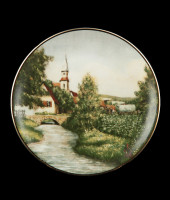 Декоративная тарелка "Башня/пейзаж", 1245/2-1, Anton Weidl Gloriа