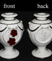 Ваза "Красные розы", Ceramiche Ferraro