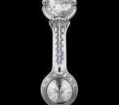 Барометр с термометром "Jennerwein - Охота", олово, 12456, Artina