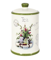 Банка для сыпучих продуктов (чай) Букет