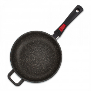 201.24INDC Сковорода глубокая, для индукционных плит, с антипригарным покрытием, диам. 24 см, высота 8 см, съемная ручка, литой алюминий, толщина дна 8 мм item