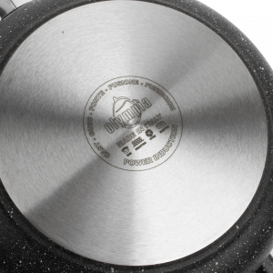 201.24INDC Сковорода глубокая, для индукционных плит, с антипригарным покрытием, диам. 24 см, высота 8 см, съемная ручка, литой алюминий, толщина дна 8 мм item