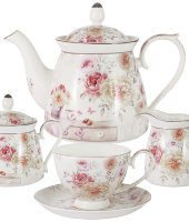 Чайный сервиз из 15 предметов на 6 персон Нежность в подарочной упаковке