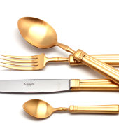 Набор столовых приборов 24/6 "Fontainebleau Gold" матовый, Cutipol