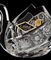 Конфетница-Лебедь 11 см, хрусталь, Aurum Crystal
