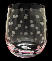 Стакан для виски "Орнамент - Розовый горошек", набор 6 шт, Rona 