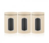 Набор контейнеров с окном для кофе, чая и сахара (3 предмета), 380341, Brabantia