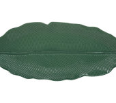 Блюдо-листок сервировочное (зелёный) Мадагаскар, большой, в подарочной упаковке.
