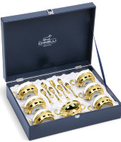 Чайный набор на 6 персон "Gold Plated", Chinelli