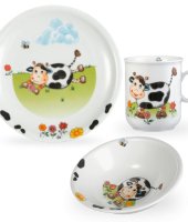 Сервиз детский 3 пред. Kuhe (кружка, тарелка 20 см, салатник 16 см)
