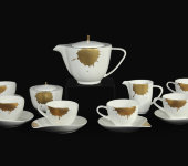 Чайный сервиз на 6 персон "Сплэш", 13 предметов (5 чайных пар), Hankook