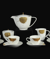 Чайный сервиз на 6 персон "Сплэш", 13 предметов (5 чайных пар), Hankook