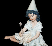Фарфоровая кукла "Фея с волшебной палочкой", Sibania