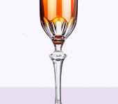 Хрустальные бокалы для вина "Палас", амбер, 9502/2, набор 6 шт, Arnstadt Kristall
