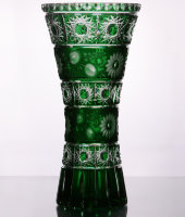 Ваза "Мадлен", зелёный, 1800/30, Arnstadt Kristall