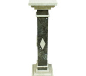 Колонна из мрамора, серый с светло-бежевым, 105 см, Fonderia Ruocco