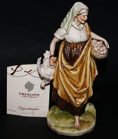 Статуэтка "Крестьянка с курицей", Porcellane Principe