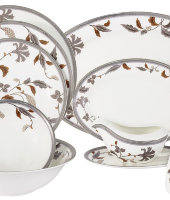 Обеденный сервиз 50/12 "Серебряный лист", Emerald                   