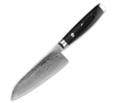 Нож Сантоку 12.5 см, серия "GOU" (101 слой) дамасская сталь, Yaxell
