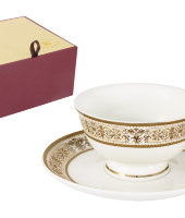 Чашка с блюдцем "Шарлотта", Emerald            