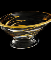 Салатник "Dynamic Gold", хрусталь, Bohemia Jihlava