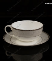 Чашка с блюдцем "Мираж", 350 мл, Takito