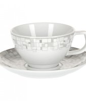 Набор чайных пар на 6 персон "Баухаус", Royal Bone China