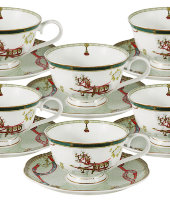 Набор 12 предметов Эдинбург : 6 чашек + 6 блюдец