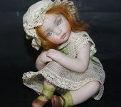 Фарфоровая кукла "LUCETTA", Marigio